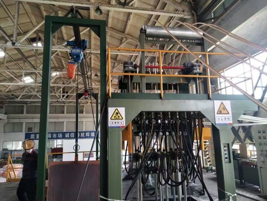 Máquina de barra de cobre ascendente continua 8000 toneladas para cable de PVC